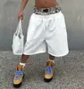 Calças de moletom camufladas de rua transfronteiriças europeias e americanas, com costura dupla, calças curtas, estilo hip-hop, shorts esportivos bordados casuais para homens e mulheres