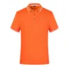 Gola bicolor secagem rápida gola polo lapela logo estampado personalizado roupas de grupo T-shirt publicitária esportiva respirável camiseta de manga curta