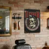 Decoração de Parede Estilo Industrial para Barbearia Atacado Personalizado Placa de Estanho Metal Pintura em Estanho
