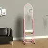 Espejo de cuerpo entero, espejo de pie estilo europeo, espejo de tocador simple para dormitorio en casa, tienda de ropa, espejo de probador para dormitorio de estudiante, espejo de pared