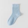 Calcetines para mujer de fibra de bambú antibacterianos desodorantes primavera y verano malla transpirable absorbentes de sudor no se pegan sin costuras máquina todo en uno