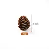 1-18cm pinha decorações de Natal pingente ornamentos criativos adereços para fotografia flor seca pinha óleo de pinho atacado
