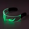 Gafas Luminosas de Colores LED Cyberpunk Nezha Vienen con un Sentido de la Tecnología para Celebridades de Internet Masculinas y Femeninas para Actuar en Discotecas