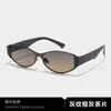 Óculos de Sol Personalizados com Armação de Metal Oval, Novo Estilo de Luxo Leve, para Mulheres, Óculos de Sol Modernos e de Alta Qualidade, Óculos de Sol da Moda