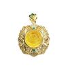 Colgante de Ámbar Natural Aiyu Collar de Flor de Ámbar Dorado Joyería para Mujer Fábrica Venta al por Mayor Dropshipping S3122701
