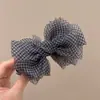 Pinza Banana Cuadros de Organza Pinza Vertical Clip Retorcido Nuevo Primavera/Verano Pasador para Cola de Caballo Accesorio para el Cabello de Alta Gama