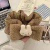 Pulsera de felpa linda y versátil para lavarse la cara, puño impermeable, banda para el cabello que bloquea el agua y liga para el cabello para lavarse