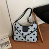 Mochila de Gran Capacidad Estilo Coreano con Lunares para Mujer 2026 Verano Nuevo Bolso Bandolera Cruzado Bolso Tote Bolsa de Viaje para el Trabajo