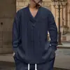 Outono 2025 Malha Jacquard Casual para Exportação Camiseta Masculina de Manga Longa Solta Pulôver Jacquard Masculino