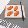 Vajilla Estilo Japonés Plato para Entrantes Fríos Plato para Ensalada Plato para Postre y Snacks Plato para Sushi Plato para Fondue Placa Cuadrada de Melamina Placa para Barbacoa de Melamina