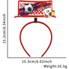 Decoración para Fiesta Temática de Fútbol Accesorios Abanicos Fans Copa del Mundo Diademas para Animar Llama de Fútbol Diademas de Fútbol