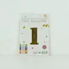 Venta al por mayor estilo INS comercio electrónico transfronterizo 16 pulgadas Exquisitamente empaquetado digital empaque individual de tarjeta de papel globos de papel de aluminio, versión delgada americana