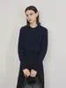 Kefan STUDIO Cárdigan de Lana de Gama Alta Prendas de Abrigo Tejidos para Mujer Diseño de Moda Versátil Chic Top