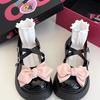 Zapatos Pequeños de Cuero con Plataforma de Suela Gruesa para Mujer, Nuevos Mocasines con Hebilla de Lazo, Zapatos Mary Jane Estilo Británico con Punta Ancha