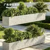 Material ecológico, en stock, macetero de flor de terrazo multicolor, macetero de entrada para zonas escénicas, maceta divisoria para entradas de zonas escénicas
