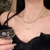 Collar de Perlas de Doble Capa de Verano para Mujer, Diseño de Alta Gama, Chica Dulce y Fresca Picante, Cadena para Clavícula de Plata Rota, Nuevo Estilo Caliente 2026