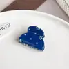 Pinza de garra de gato color mezclilla, pinza azul grande para el pelo para la parte trasera de la cabeza, pinza de pico de pato de alta gama para peinado semi-recogido, pinza de tiburón