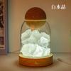 Pedra crua de cristal natural óleo essencial fragrância pedra sem fogo aromaterapia luz noturna casa quarto atmosfera luz decoração de presente