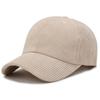 Sombrero de pana nuevo de primavera y otoño, gorra de béisbol de estilo coreano, pana versátil, sombrero casual japonés y coreano, subred, sombrero para el sol rojo