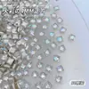 Zircônia Branca Fundo Plano Nail Art Mini Pequena Zircônia Pequena Decorações Mistas Strass de Nail Art Brilhantes Super Brilhantes Atacado