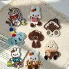 Novos patches de pelúcia de urso e coelho de desenho animado requintados para decorar roupas e acessórios de calças atacado