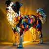 Adornos de resina de la nueva serie de perros transfronterizos, luz nocturna LED, arte, estatua de animal, decoración creativa para el hogar, escritorio