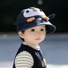 Gorra de béisbol de mezclilla fina con diseño de patito de dibujos animados para primavera y otoño, para niños y niñas, protección solar para bebés
