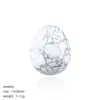 Ovo Pequeno em Forma de Ovo de Cristal Natural Transfronteiriço Páscoa Ágata Pássaro Esculpido Ovo de Pássaro Forma de Pedra Bruta Ornamento de Mão Ovo de Jade