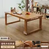 Escritorio Largo Grande de Madera Maciza para Uso en Casa, Escritorio de Estudio, Escritorio de Oficina, Mesa de Comedor Mobien