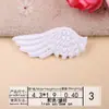 Binyan tela bordada adhesivo sello bordado para computadora boutique DIY alas de ángel blanco y negro parche decoración de ropa parche parche