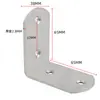 Soporte de ángulo de acero inoxidable clip de fijación de ángulo recto de 90 grados para mesas, sillas, estanterías, gabinetes, soporte de estante de hierro triangular tipo TL