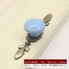 Maçaneta de Porta de Cerâmica Cor Cobre Antigo Liga de Mobiliário Estilo Europeu Maçaneta de Furo Único para Armários, Guarda-Roupas, Sapateiras e Portas de Cozinha