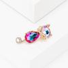 Estilo coreano requintado arco de cristal Cat broche High-end Cute Kitten Pin Suit Acessórios de vestuário simples