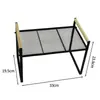 Estante de almacenamiento para encimera transfronterizo para tazones, platos y condimentos, gabinete de almacenamiento de cocina, estante de almacenamiento en capas debajo del fregadero
