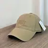 Gorra de béisbol bordada de otoño e invierno, gorra casual estilo coreano de pico de pato, sombrero versátil de protección solar para hombre, sombrero de sol de algodón puro de copa suave para mujer