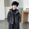 Abrigo de Lana de Cordero para Niños Ropa Gruesa de Invierno para Niños 2025 Nuevo Ropa de Invierno para Bebé Suéter Acolchado con Piel Otoño Invierno