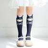 Medias Largas hasta la Rodilla para Niñas Otoño e Invierno Diablito Calcetines para Niños Calcetines de Algodón Dibujos Animados Lindos Calcetines para Pantorrilla Primavera y Otoño Venta al por Mayor