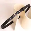 Cinturón Delgado Estilo Influencer de Moda con Hebilla Triangular para Trajes y Vestidos, Cinturón Decorativo Versátil para Jeans, Moda Femenina Estilo Ins