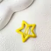 Pinza para el pelo de estrella de dopamina Y2K para niñas, Pinza lateral para flequillo infantil, Lindo BB clip de estrella de cinco puntas, Accesorio para el cabello
