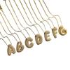 Moda europeia e americana transfronteiriça, colar elegante simples de luxo leve com 26 letras de zircônia com diamantes completos, corrente para clavícula, fabricantes atacado