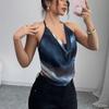 Exportación Transfronteriza Amazon Ebay Verano Sexy Estilo Europeo y Americano Tirantes Malla Halter Chaleco para Mujer