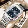 Poedagar/Marca Suiza 672 Calendario Doble Reloj para Hombre Resistente al Agua Luminoso de Lujo Reloj de Cuarzo
