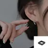 Pendientes de Aro Lisos con Pasador de Plata 925 para Mujer 2025 Nuevo Popular Diseño de Nicho Pendientes de Gama Alta Pendientes de Lujo Accesible