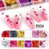 Amazon hot manicure lantejoulas amor borboleta mica platina fragmentos hexagonal unha jóias remendo