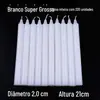 Velas Domésticas Atacado para Apagões, Iluminação de Vela Cilíndrica Longa Vermelha e Branca de Emergência, Aquecimento de Estufa, Jantar à Luz de Velas