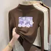 Top cálido y grueso de otoño e invierno para niñas, nuevo estilo 2026, cómoda camiseta básica de corte holgado, camiseta de manga larga de forro polar alemán para niños mayores