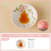 Taza de té de cerámica pintada a mano con diseño de flor de durazno, taza maestra para uso personal, juego de té para el hogar, taza de degustación
