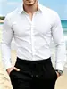 Camisas para Hombre Transfronterizas, Camisas Finas de Verano para Hombre, Transpirables y Cómodas, Color Sólido, Ropa de Trabajo, Amazon, Aliexpress, Sitio Independiente
