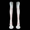 Calcetines de terror para Halloween, fiestas, festivales, disfraces, cosplay, enfermeras, calcetines por encima de la rodilla, calcetines sangrantes
