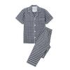 Fj03 Sin Estampar Estilo Japonés Todo Algodón Doble Capa Gasa Ropa de Casa para Mujer Conjunto de Pijama Premium Algodón Puro Manga Corta Primavera, Verano, Otoño